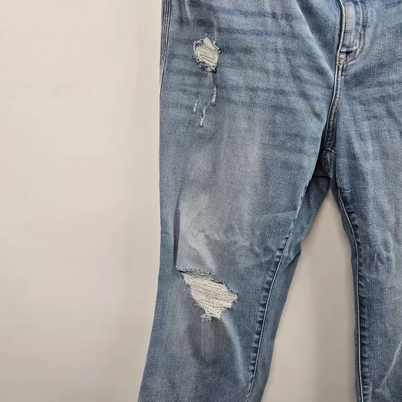 Lane Bryant Jeans Womens Plus Size 20 Relax Straight Wide Leg Distressed Stretch - Picture 4 of 8